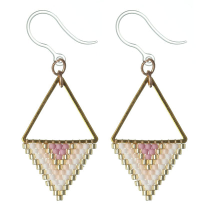 Seed Bead Triangle Drop Dangles