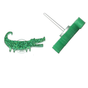 Alligator Studs Hypoallergenic Earrings for Sensitive Ears Made with Plastic Posts