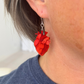 Exaggerated Anatomical Heart Dangles Hypoallergenic Earrings for Sensitive Ears with Plastic Posts