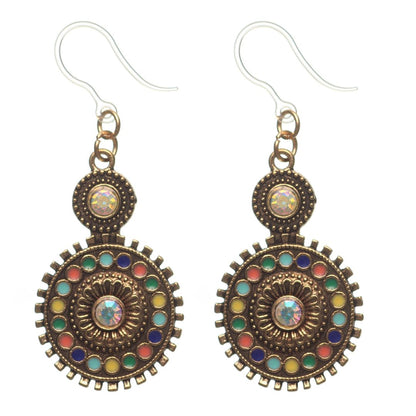 Antique Golden Rhinestone Dangles