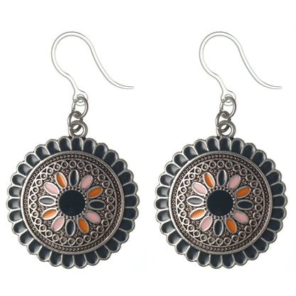Aztec Stone Flower Dangles