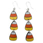 Triple Candy Corn Earrings (Dangles)