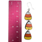 Triple Candy Corn Earrings (Dangles) - size