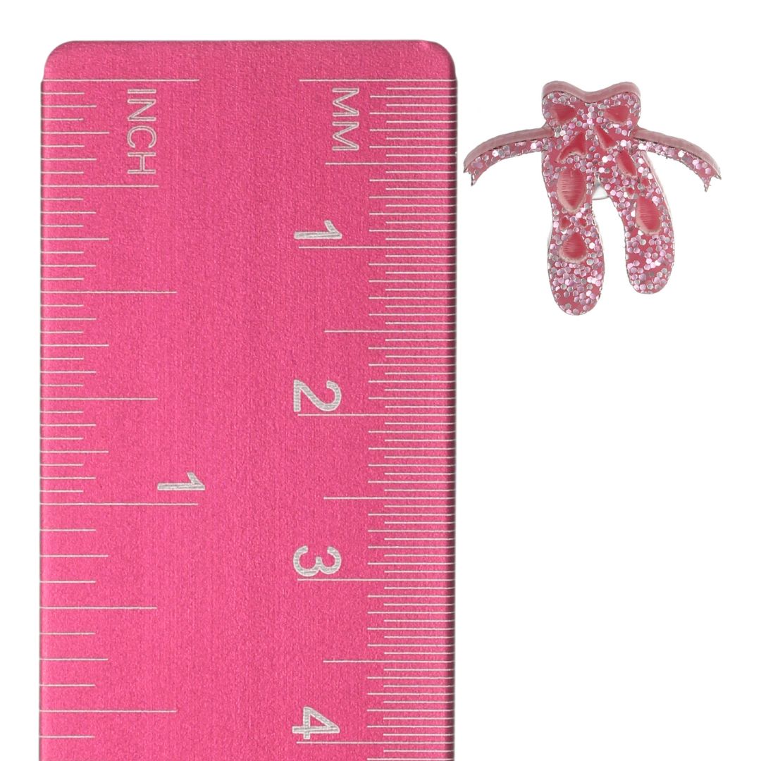 Ballet Slipper Earrings (Studs) - size