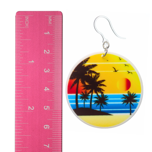 Beach Dangles Hypoallergenic Earrings for Sensitive Ears with Plastic Posts