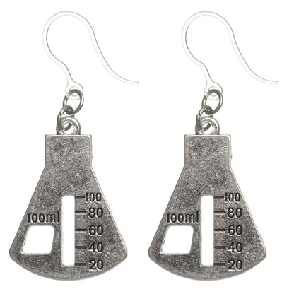 Beaker Dangles Hypoallergenic Earrings for Sensitive Ears Made with Plastic Posts