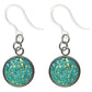 Bezel Faux Druzy Earrings (Dangles)