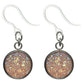 Bezel Faux Druzy Earrings (Dangles)
