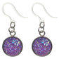 Bezel Faux Druzy Earrings (Dangles)