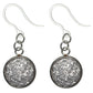Bezel Faux Druzy Earrings (Dangles)