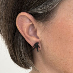 Bigfoot Studs Hypoallergenic Earrings for Sensitive Ears with Plastic Posts