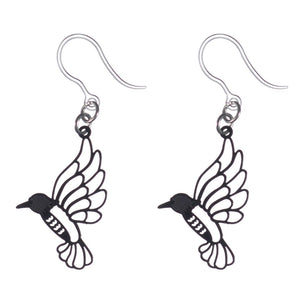 Hummingbird Dangles Hypoallergenic Earrings for Sensitive Ears Made with Plastic Posts