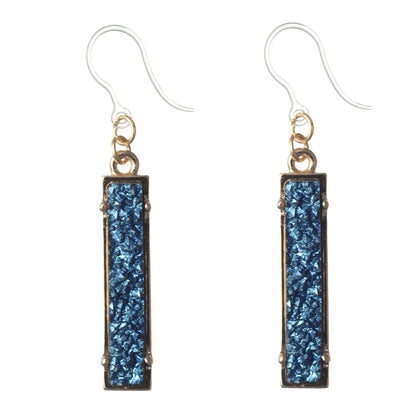 Faux Druzy Bar Dangles