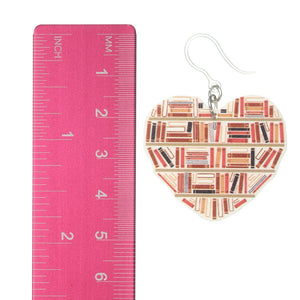 Bookshelf Dangles Hypoallergenic Earrings for Sensitive Ears with Plastic Posts
