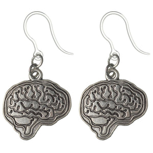 Brain Dangles Hypoallergenic Earrings for Sensitive Ears Made with Plastic Posts