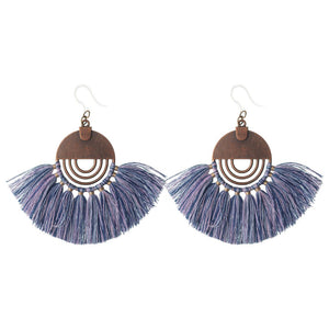 Bronze Sun Tassel Dangles Hypoallergenic Earrings for Sensitive Ears Made with Plastic Posts