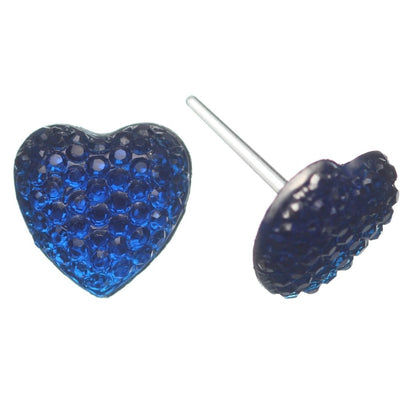 Bubble Heart Studs