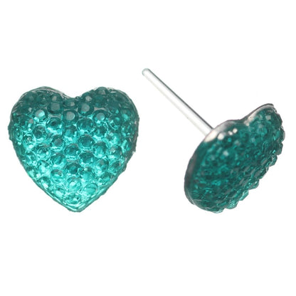Bubble Heart Studs