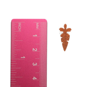 Carrot Studs Hypoallergenic Earrings for Sensitive Ears Made with Plastic Posts