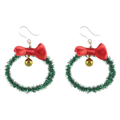 Christmas Wreath Bell Dangles