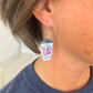 Coffee Teach Repeat Dangles Hypoallergenic Earrings for Sensitive Ears with Plastic Posts