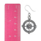 Compass Rose Dangles Hypoallergenic Earrings for Sensitive Ears Made with Plastic Posts