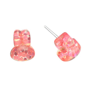 Confetti Bunny Studs Hypoallergenic Earrings for Sensitive Ears Made with Plastic Posts