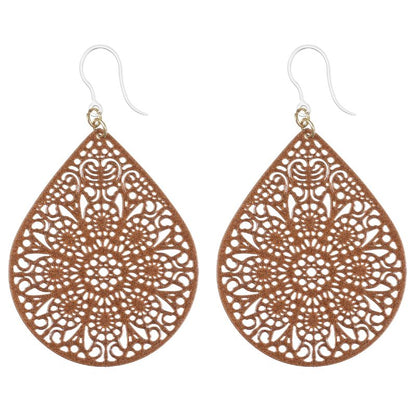 Joyful Tear Earrings (Dangles) - copper