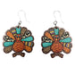 Patterned Turkey Earrings (Dangles) - dangle