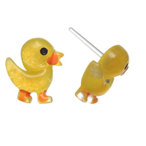Duck Studs Hypoallergenic Earrings for Sensitive Ears Made with Plastic Posts