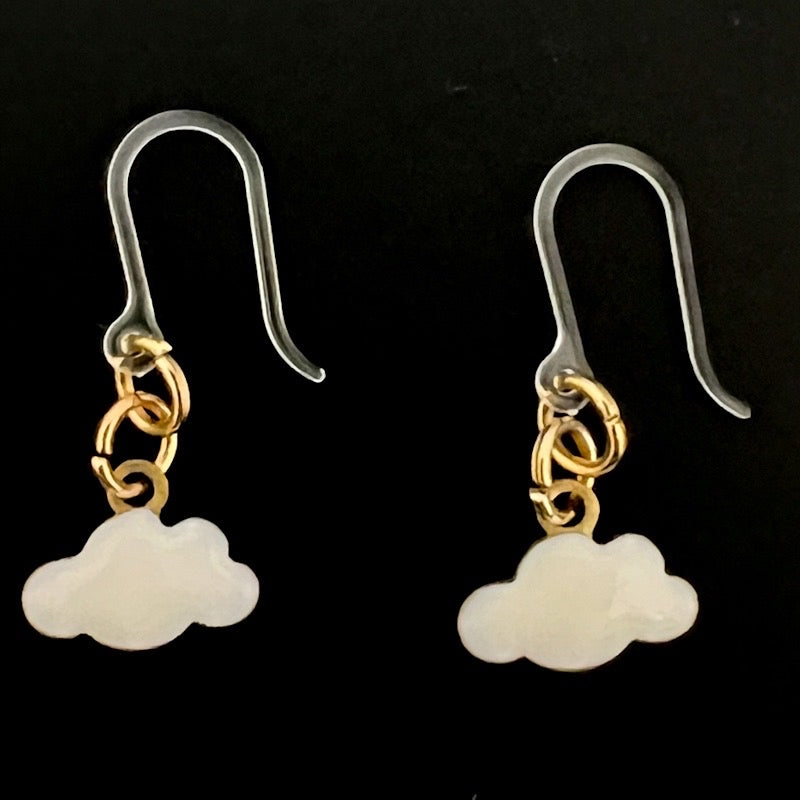 Tiny Cloud Earrings (Dangles)