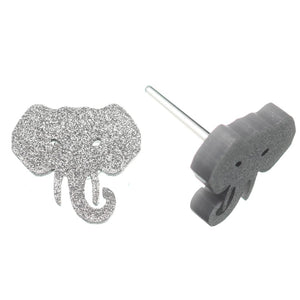 Elephant Studs Hypoallergenic Earrings for Sensitive Ears Made with Plastic Posts