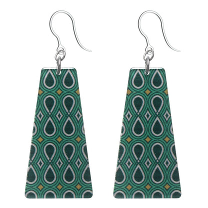 Emerald Loops Earrings (Dangles)
