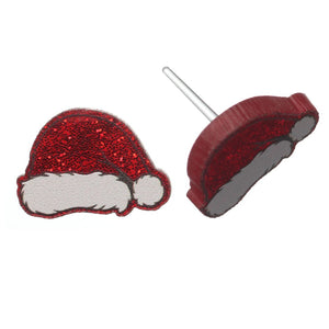 Exaggerated Santa Hat Studs Hypoallergenic Earrings for Sensitive Ears Made with Plastic Posts