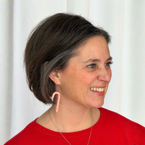 Exaggerated Candy Cane Dangles