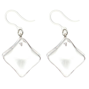 Exaggerated Ice Cube Dangles Hypoallergenic Earrings for Sensitive Ears Made with Plastic Posts