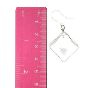 Exaggerated Ice Cube Dangles Hypoallergenic Earrings for Sensitive Ears Made with Plastic Posts