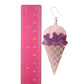 Exaggerated Pastel Ice Cream Dangles Hypoallergenic Earrings for Sensitive Ears Made with Plastic Posts