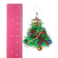 Exaggerated Tinsel Pom Christmas Tree Dangles