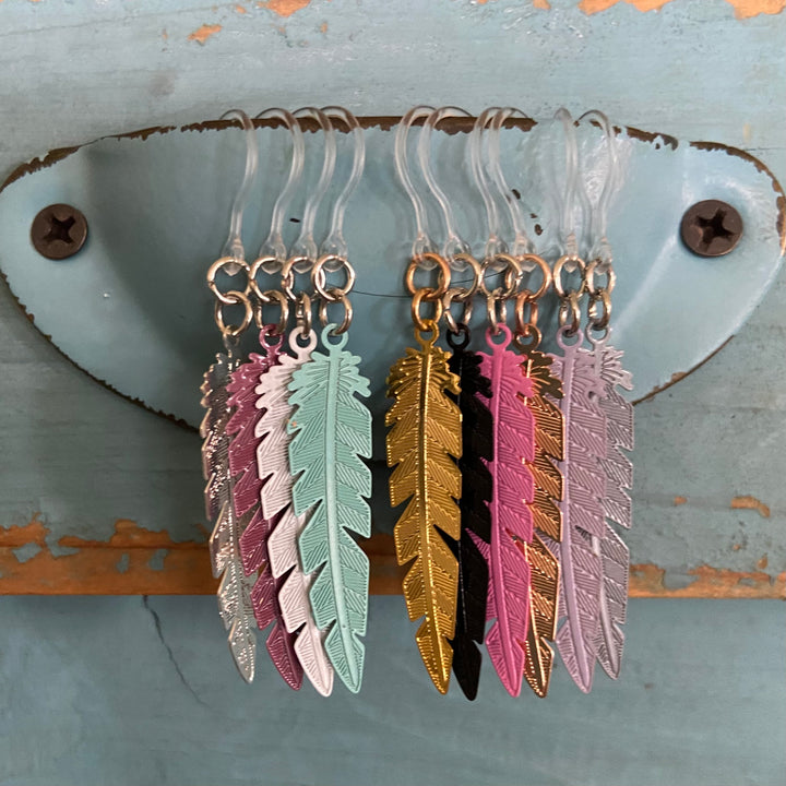 Dainty Feather Earrings (Dangles) - all colors