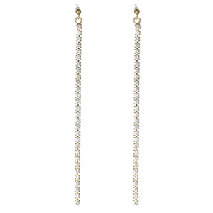 Faux Diamond Drip Dangles Hypoallergenic Earrings for Sensitive Ears Made with Plastic Posts