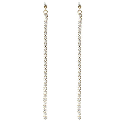 Faux Diamond Drip Dangles