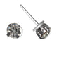 Faux Diamond Earrings (Studs) - 6mm silver