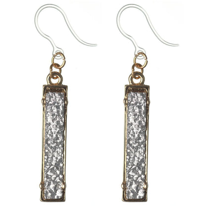 Faux Druzy Bar Dangles