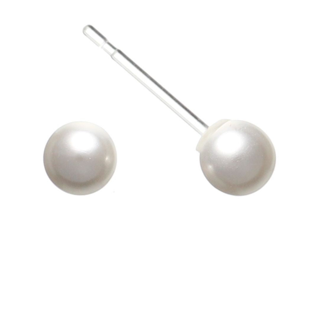 Faux Pearl Studs 5mm
