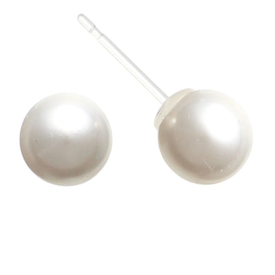 Faux Pearl Studs