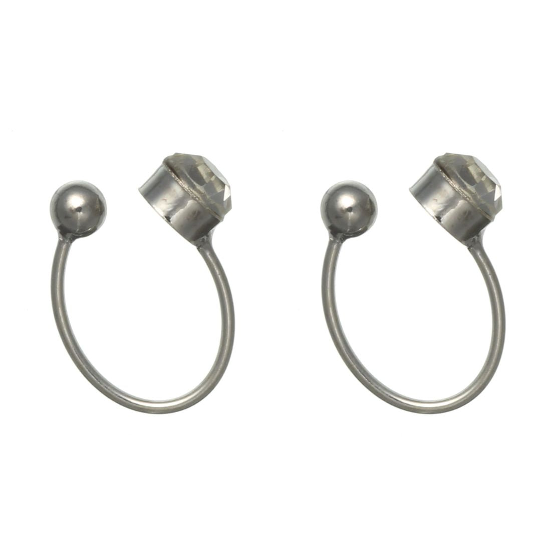 Rhinestone Clip-On Earrings