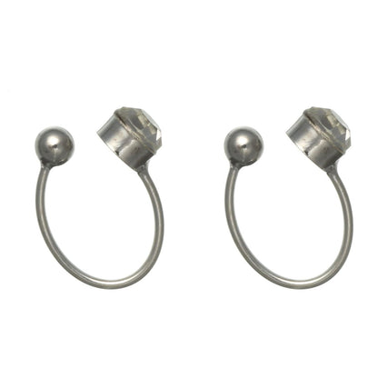 Rhinestone Clip-On Earrings