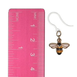 Flying Bee Dangles Hypoallergenic Earrings for Sensitive Ears Made with Plastic Posts