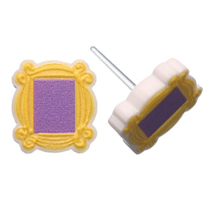 Front Door Frame Studs Hypoallergenic Earrings for Sensitive Ears Made with Plastic Posts